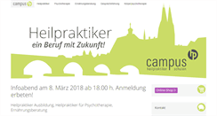 Desktop Screenshot of campus-heilpraktikerschulen.de